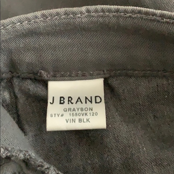 J Brand Grayson Grey Skinny Cargo Pants 25 - Picture 4 of 4
